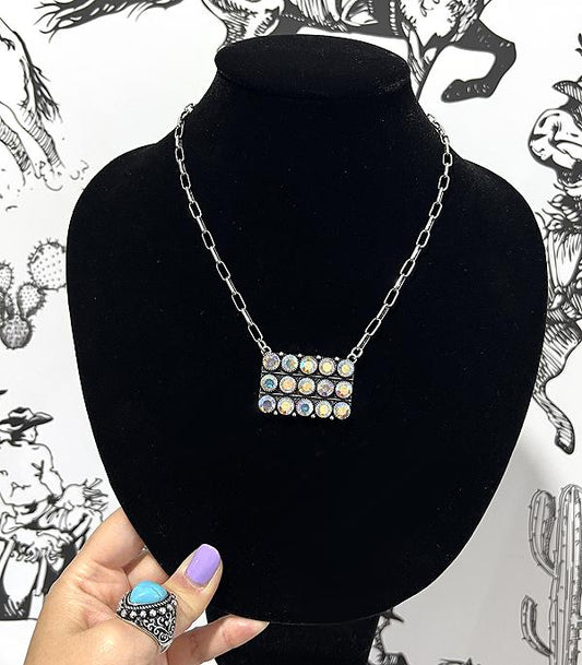 Western AB Stone Necklace