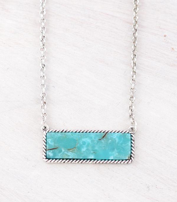 Turquoise Bar Necklace