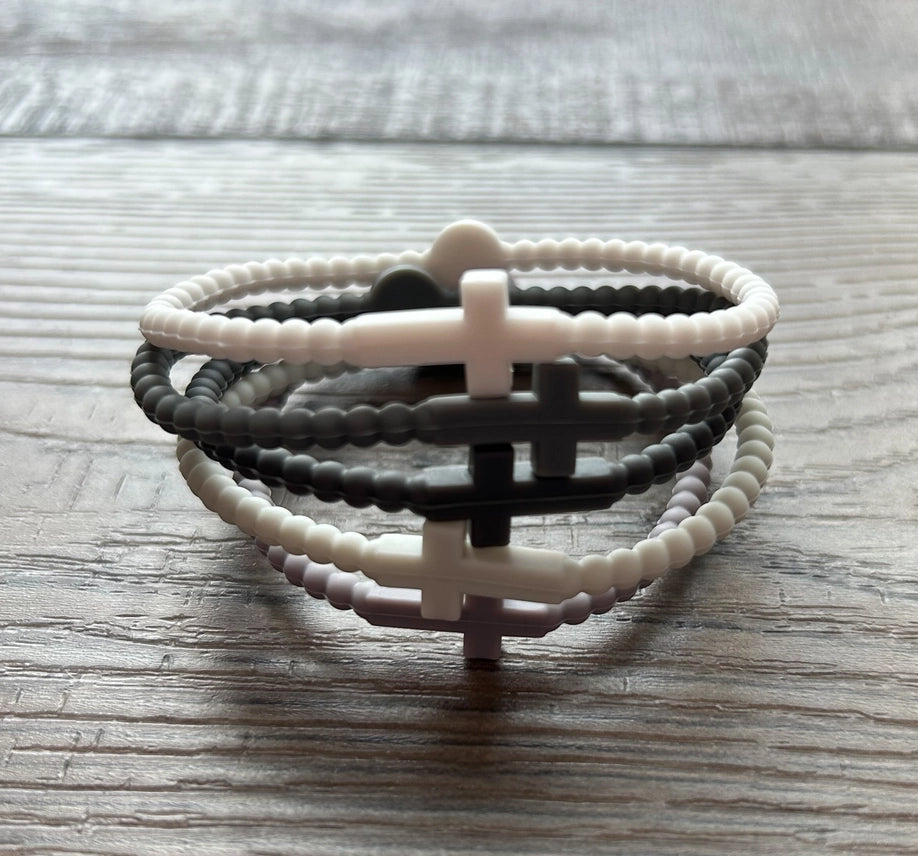 Silicone Cross Bracelet