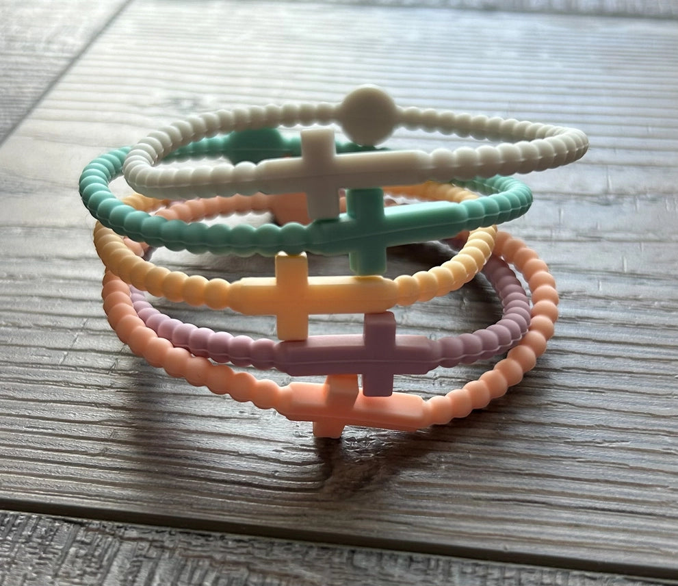 Silicone Cross Bracelet